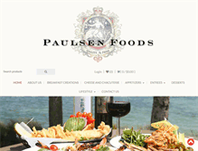 Tablet Screenshot of paulsenfoods.com